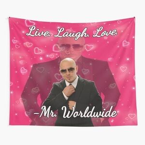 Pit bull Live Laugh Love Tapestry/Blanket